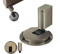 Pleasantk Door Wedge Stopper, Adjustable Magnetic Silent Door Stopper Wedge, No-Drill Installation, Windproof, Silent & Secure Mechanical Doors Stoppers (Retro,3Pcs)