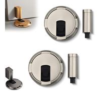 Pleasantk Door Wedge Stopper, Upgrade Magnetic Door Stopper, 2025 New Doors Wedge Stoppers, Punch Free Invisible Doors Stoppers, for Home Office (2Pcs-e)