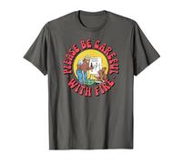 Please Be Careful with Fire Smokey Bear Vintage Sketch Camiseta