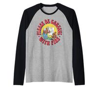 Please Be Careful with Fire Smokey Bear Vintage Sketch Camiseta Manga Raglan