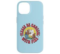 Please Be Careful with Fire Smokey Bear Vintage Sketch Carcasa para iPhone 14