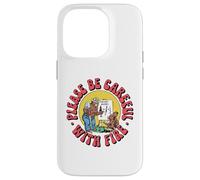 Please Be Careful with Fire Smokey Bear Vintage Sketch Carcasa para iPhone 14 Pro