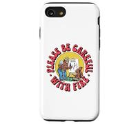 Please Be Careful with Fire Smokey Bear Vintage Sketch Carcasa para iPhone SE (2020) / 7/8