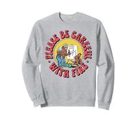 Please Be Careful with Fire Smokey Bear Vintage Sketch Sudadera