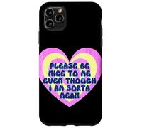 Please Be Nice to Me es una Especie de corazón Retro Malvado Carcasa para iPhone 11 Pro MAX