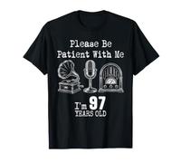 Please Be Patient with Me I'm 97 Years Old Vintage Cumpleaños Camiseta