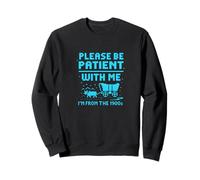 Please Be Patient with Me I'm from The 1900s Pixel Wagon Sudadera