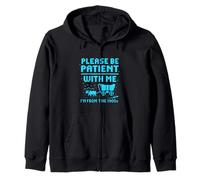 Please Be Patient with Me I'm from The 1900s Pixel Wagon Sudadera con Capucha