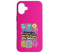 Please Be Patient with Me, Retro, años 1900, Boomer Mom Women Carcasa para iPhone 16 Plus