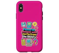 Please Be Patient with Me, Retro, años 1900, Boomer Mom Women Carcasa para iPhone X/XS