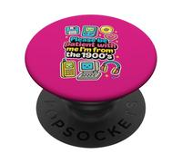 Please Be Patient with Me, Retro, años 1900, Boomer Mom Women PopSockets PopGrip Adhesivo