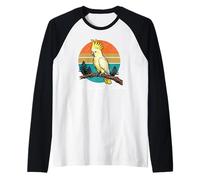 Please Chew Silencioso Divertido Amante de Las Aves Observando Cuervo Camiseta Manga Raglan