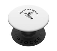 Please Chew Silencioso Divertido Amante de Las Aves Observando Cuervo PopSockets PopGrip Adhesivo