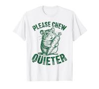 Please Chew Silencioso Divertido Hamster Zanahoria Amante de Mascotas Camiseta