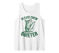 Please Chew Silencioso Divertido Hamster Zanahoria Amante de Mascotas Camiseta sin Mangas