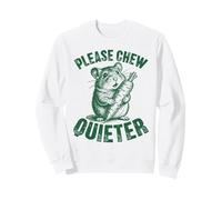 Please Chew Silencioso Divertido Hamster Zanahoria Amante de Mascotas Sudadera
