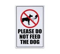 Please Do Not Feed The Dog Public Indications Sign, placa de aluminio retro, decoración de pared vintage para casa, bar, garaje y granja, 30 x 20 cm