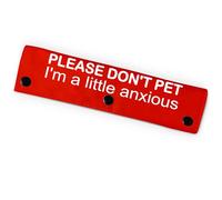 Please Don't Pet Correa para perros, divertida correa para perros para amantes de los perros, regalo para dueños (rojo)