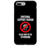 Please Don't Pet Me I'm Working Emotional Support Human Carcasa para iPhone 7 Plus/8 Plus