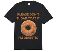 Please Don't Sugar Coat It I'm Diabetic Fun Wear Comfort Colors Adult Heavyweight T-Shirt