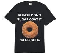 Please Don't Sugar Coat It I'm Diabetic Fun Wear Comfort Colors Adult Heavyweight T-Shirt