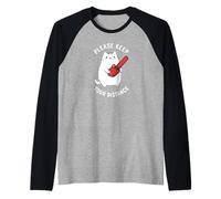 Please Keep Your Distance social tees For Introverts Funny Camiseta Manga Raglan
