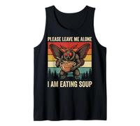 Please Leave Me Alone I Am Eating Soup Comida Polilla Camiseta sin Mangas