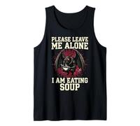 Please Leave Me Alone I Am Eating Soup Comida Polilla Camiseta sin Mangas