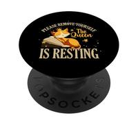 Please remove yourself the queen is resting PopSockets PopGrip Adhesivo