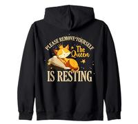 Please remove yourself the queen is resting Sudadera con Capucha