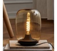 PLEASE WAIT to be SEATED Lámpara de mesa ACORN, ámbar, cristal, atenuable