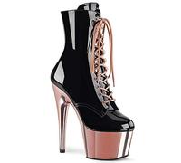 Pleaser ADORE-1020 Blk Pat/Rose Gold Chrome UK 4 (EU 37)