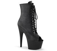 Pleaser ADORE-1021 - Botines de tacón alto con plataforma (piel sintética, talla 45), color negro