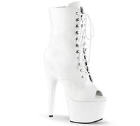 Pleaser ADORE-1021 Wht Faux Leather/Wht UK 4 (EU 37)