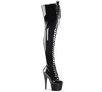 Pleaser ADORE-3023 Blk Str Pat/Blk UK 6 (EU 39)