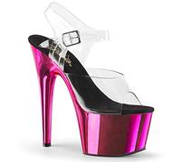 Pleaser ADORE-708 Clr/H. Pink Chrome UK 5 (EU 38)