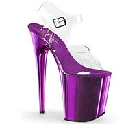Pleaser FLAMINGO-808 Clr/Purple Chrome UK 6 (EU 39)