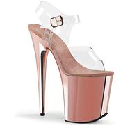 Pleaser FLAMINGO-808 Clr/Rose Gold Chrome UK 5 (EU 38)