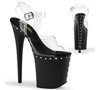Pleaser FLAMINGO-808ABLS Clr/Blk Matte UK 5 (EU 38)