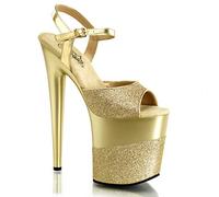 Pleaser Flamingo-809-2g, Plataforma Mujer, Oro Oro Oro Gltr Gold Gltr, 37 EU