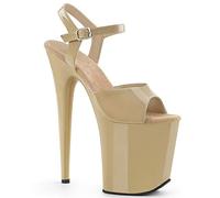 Pleaser FLAMINGO-809 Cream Pat/Cream UK 7 (EU 40)