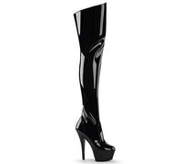 Pleaser KISS-3010 Blk Pat/Blk UK 4 (EU 37)