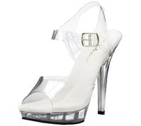 Pleaser LIP-108 - Zapatos de tacón para mujer, color transparente, talla 3 UK