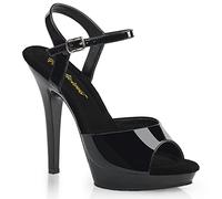 Pleaser LIP-109 8232 - Sandalias de vestir para mujer, Negro, 41