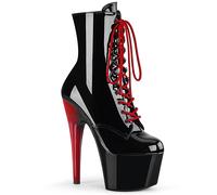 Pleaser Plataforma Estileto Tacón Alto 17.8cm Botines ADORE 1020 Two Tone