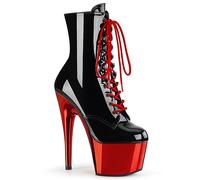 Pleaser Plataforma Estileto Tacón Alto 17.8cm Botines ADORE 1020 Two Tone