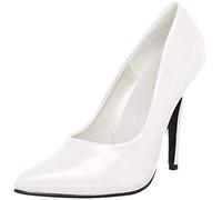 Pleaser SEDUCE-420, Zapatos de Tacón, Mujer, Blanco (Weiss (Wht Pat)), 41