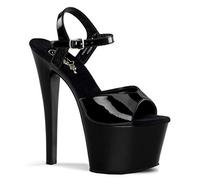 Pleaser SKY-309, Plataforma Mujer, Vernis/Noir, 38 EU