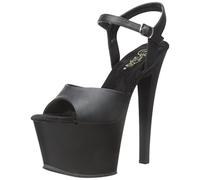 Pleaser Sky-309, Sandalias con Plataforma Mujer, Negro, 36 EU