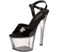 Pleaser SKY-309 - Sandalias de vestir para mujer, Blk Pat/Clr, 35